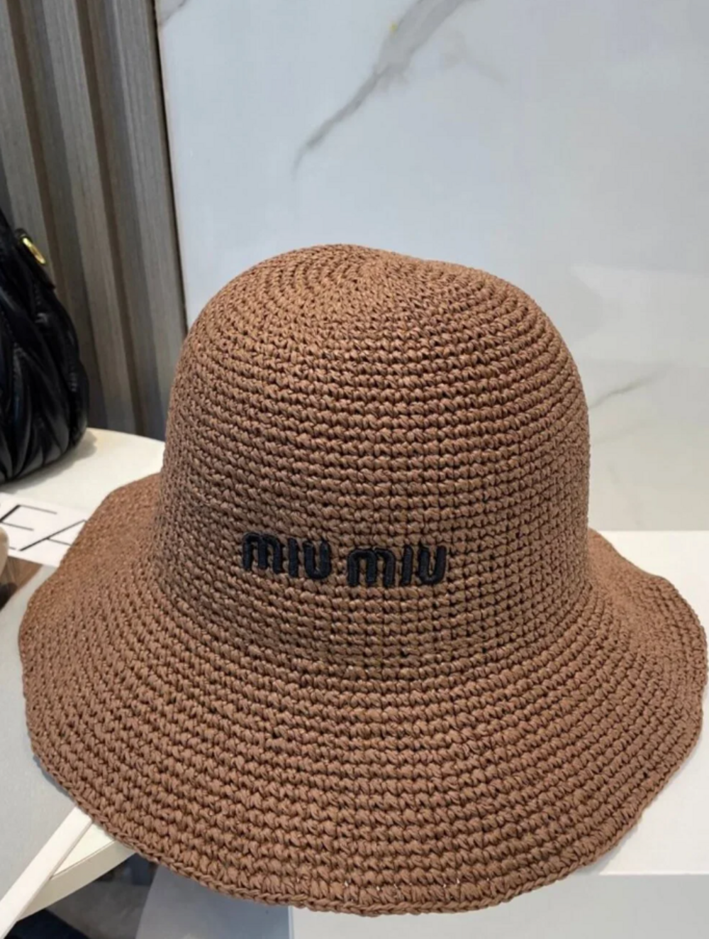 MIU MIU straw hat